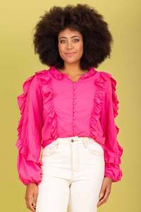 Camie Cotton Blouse Pink