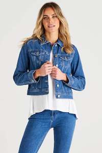 Coats Jackets: Carli Denim Jacket Light Blue Wash