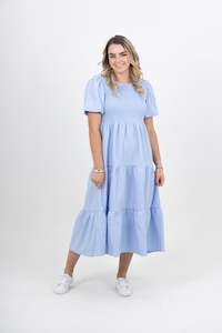 Aneeka Maxi Dress Sky - EXCLUSIVE TO MINT