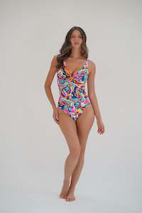 Swimwear: U/W Wrap One Piece Multi