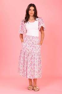 Skirts: Lexi Skirt Pink Floral