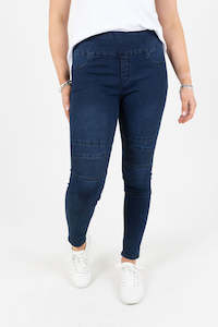 Denim: Darkest Navy With Detailed Knee