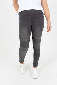 Denim: Charcoal Detailed Knee