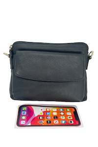 Wallets: Tessa Front Pocket Small Black Bag