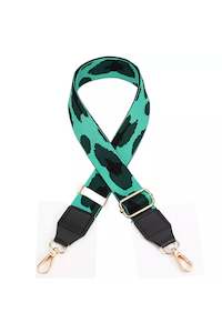 Emerald Green Leopard Hand Bag Strap