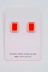 Jewellery 1: Chrissy Stud Neon Red