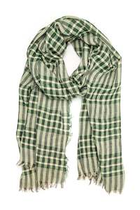 Jack Scarf Country Check Green