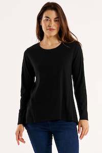 Betty Basics: Sydney Long Sleeve Tee Black