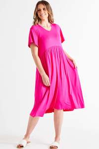 Betty Basics: Donna Dress Raspberry