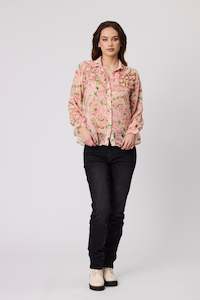 Classified: Sienna Ruffle Blouse Pink