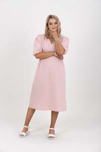 Mint The Label: City Of Galway Dress Ballet Slipper Pink