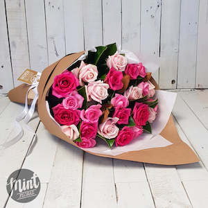 Candyfloss Pink Rose Bouquet - Two Dozen - 24 Stems