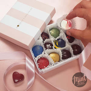 Beautiful Bonbon Truffle Collection Handmade by Honest Chocolat - 12 piece