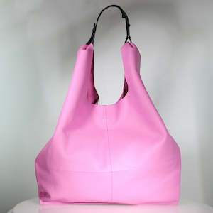 Leather wholesaling: Pink Sample Tote