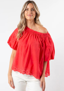 Paros Blouse - Red