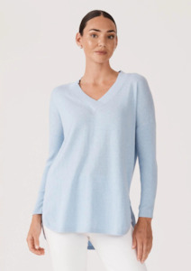 Peachskin Relaxed Jumper - Pale Blue