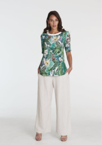 CLEARANCE Tussie Mussie Palazzo Pants - Natural Linen