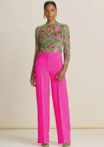 Wide Leg Pants - Pink Glow