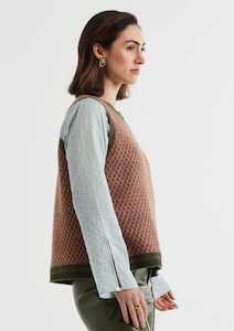 Lambswool Vest - Olive