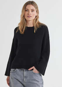 Wide Sleeve Crew - Black