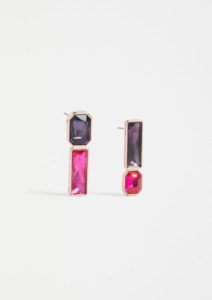 Juvel Small Stud Earring - Pink Berry