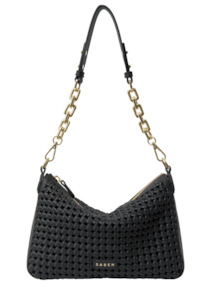 Dane Shoulder Bag - Black Braid