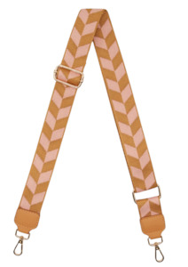 Bag Strap - Chevron Clay + Blush