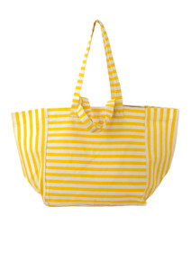 Shopper Bag - Yellow & Stripe