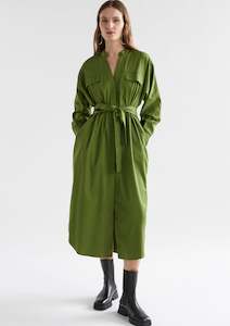 Eller Dress - Green Moss