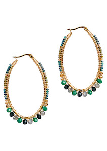 COMING SOON Manta Hoop Earring - Teal