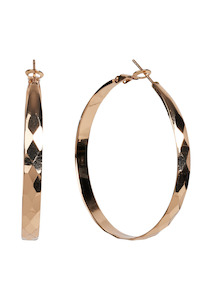 COMING SOON Estel Gold Hoop Earring - Pressed