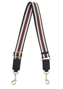 COMING SOON Feature Strap - Black + White + Merlot