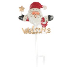 Garden Stake: Christmas Santa Garden Stake