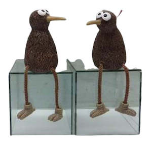 Pair Of Kiwis With Dangling Legs - Poly Resin