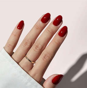 Press On Nails - Classic Red Round