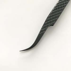 Eyelash Extension Tweezers Curve Volume Tweezers - Titanium Black