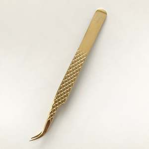 Eyelash Extension Tweezers Curve Volume Tweezers - Gold