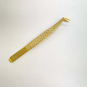 Eyelash Extension Tweezers Long Boot Volume Tweezers - Gold