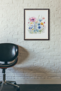 Wall Art Lash Room Decor - Wildflowers Art Print - Digital Download