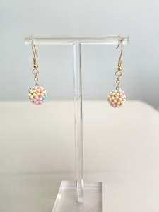 Handmade Seed Beads Dangle Earrings