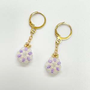 Handmade Seed Beads Dangle Earrings