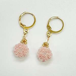 Handmade Seed Beads Dangle Earrings