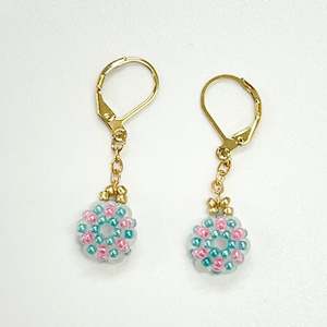 Handmade Seed Beads Dangle Earrings