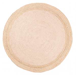 Floor covering: Esperance Pink Hand-Braided Round Jute Rug *NO RETURNS UNLESS FAULTY