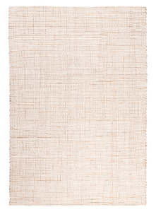 Floor covering: Reema Ivory Cream Jute and Wool Textured Rug