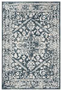 Fahri Charcoal And Ivory Runner Rug *NO RETURNS UNLESS FAULTY