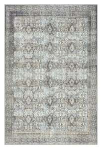 Santi Green and Grey Traditional Distressed Washable Rug*NO RETURNS UNLESS FAULTY