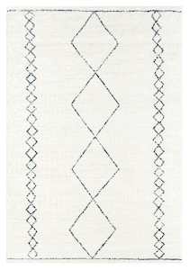 Tamira Grey and Ivory Diamond Tribal Rug*NO RETURNS UNLESS FAULTY