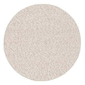 Mallory Marbled Cream and Grey Chunky Wool Round Rug