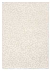 Floor covering: Agnes Ivory Cream Carved Animal Pattern Rug